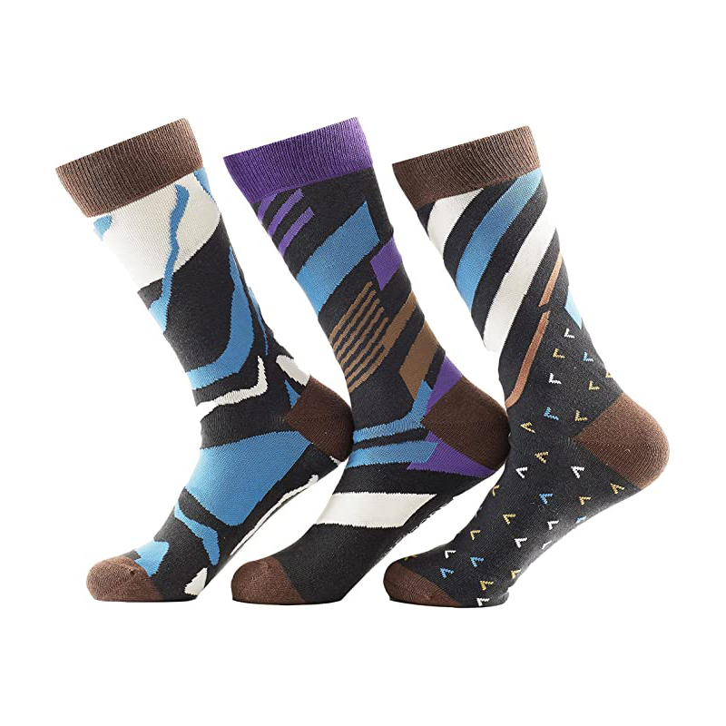 ONE CODE Colorful Dress Socks with Gift Box, 3-Pack